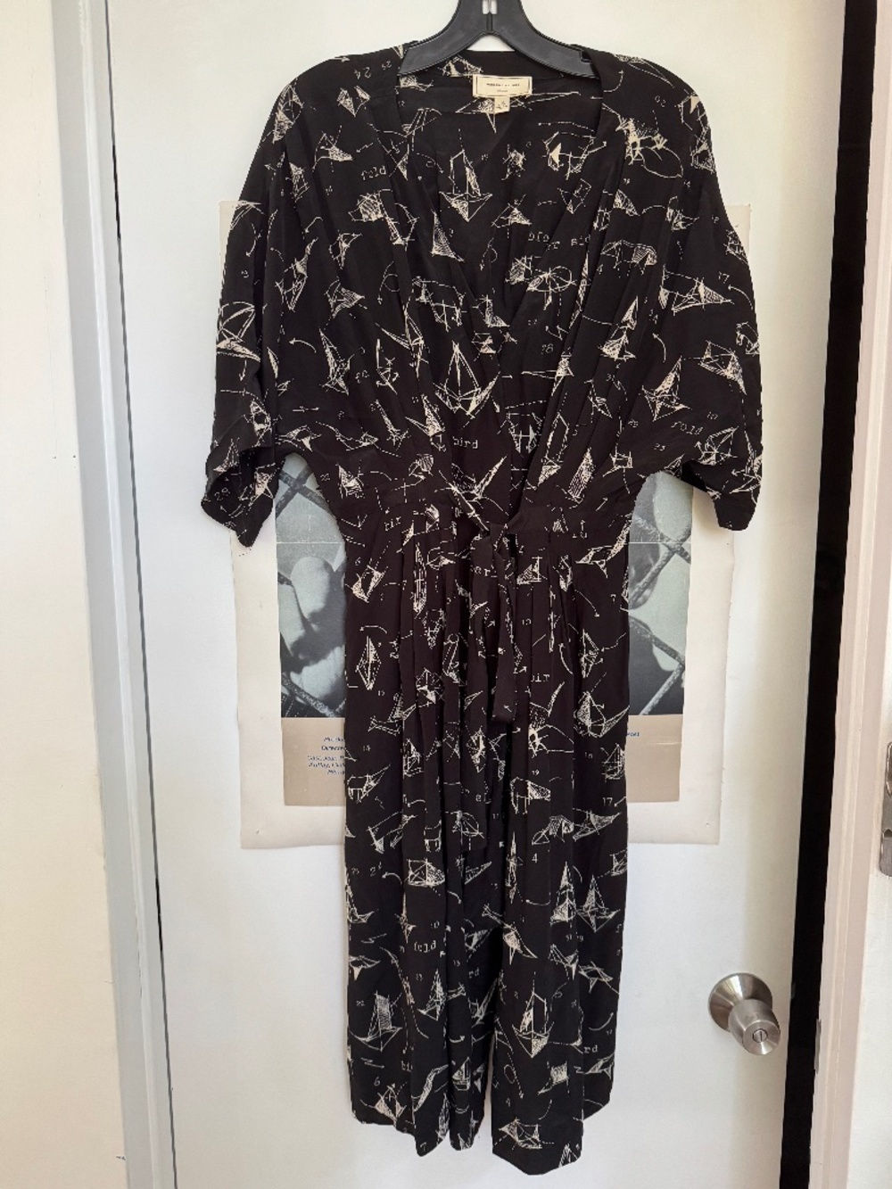 Anthropologie Moulinette Soeurs Many Folds Origami Silk Dress